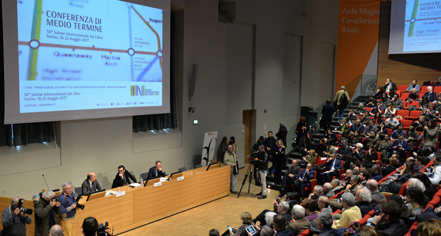 Conferenza stampa di medio termine Salone del Libro di Torino #SalTO17