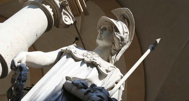 Palazzo del Rettorato - statua Minerva _copertina