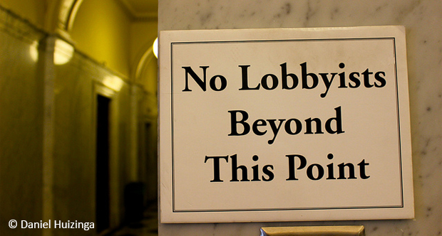 No lobbyists by Daniel Huizinga