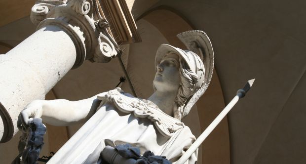 Palazzo del Rettorato (9) statua Minerva.jpg